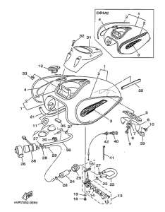 XVS650 Топливный бак