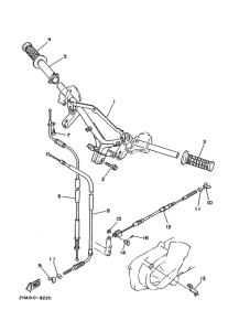 XC125 ｽﾃｱﾘﾝｸﾞﾊﾝﾄﾞﾙ. ｹｰﾌﾞﾙ