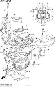 VZ800 Головка цилиндров (задняя)