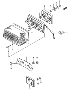 ZR50 Задний комбинированный сигнал