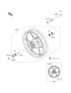 ZR800 Переднее колесо