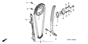 XR400R Цепь ГРМ