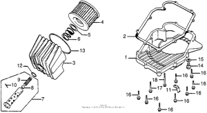 CB750 Oil filter + oil pan