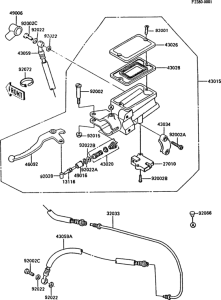 ZX900 Цилиндр сцепления