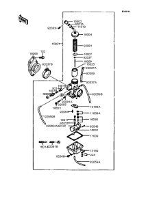 KMX200 キャブレター