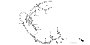 VFR750F Воздушный клапан всасывания
