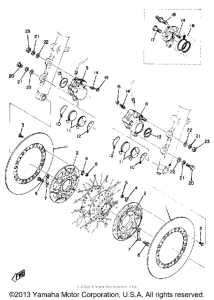 TZ750A Front disc brake-caliper