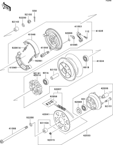 BN125 Заднее колесо