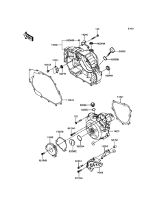 KLX150 Крышки двигателя