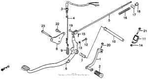CM400 Brake pedal + change pedal