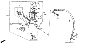 CRM75R Fr. brake master cylinder