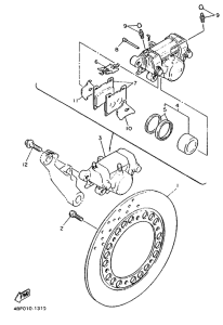 XJ600S (37KW) Hinterrad-bremssatel