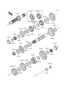 KL650 Transmission(1 / 2)(kl650ae032210-)