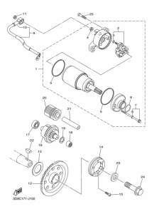 XVS1300A Стартер