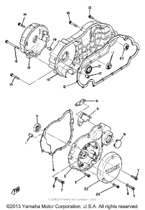 XS850G Боковые крышки