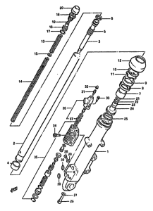 GS550 Front right damper