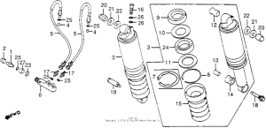 GL1200I Задние амортизаторы