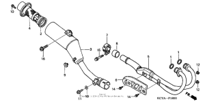 XR400R Глушитель