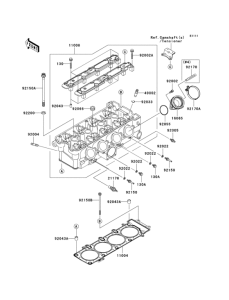ZX900 Головка цилиндров