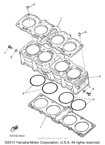 FZR1000E Цилиндры
