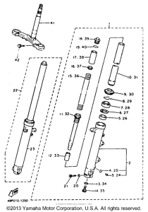 XJ600SD Передняя вилка