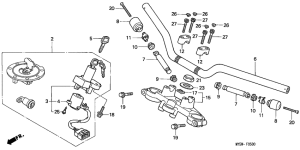  Handle pipe / top bridge