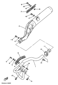 XT350 Выхлопная система