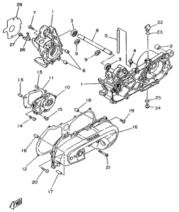 YA50S Картер двигателя