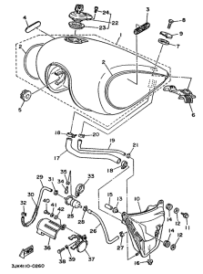 XV1100 Топливный бак