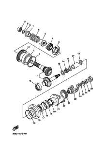 XVS1100 XVS11Y Средний привод
