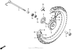 XR200 Переднее колесо