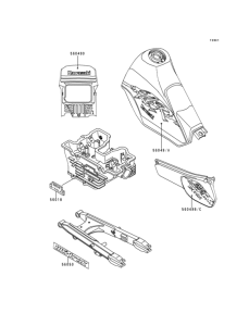 KL250 Decals(ebony)(kl250-d11)
