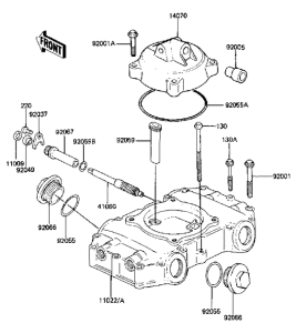 KZ440 Cylinder head covers