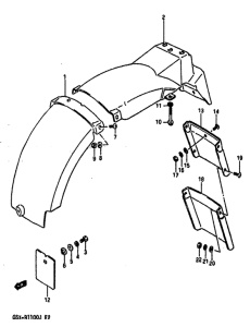 GSX-R1100 Заднее крыло