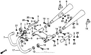 CB450S Глушитель