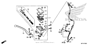 VT1300CT Передний главный тормозной цилиндр