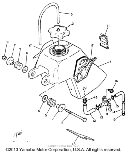 PW50E Топливный бак