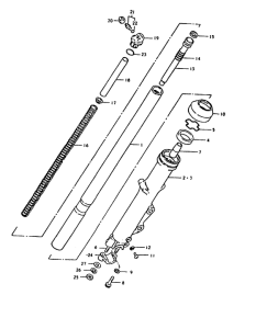 GS1000 Вилка передней оси