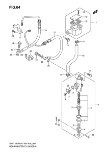GSF1250S Задний тормозной цилиндр