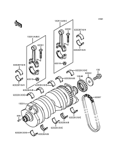 ZX900 Коленвал