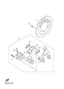 FJR1300A Задний суппорт