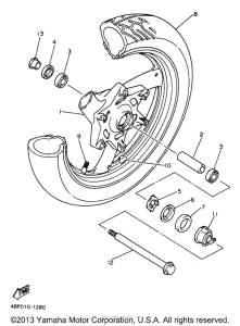 XJ600SJ Переднее колесо