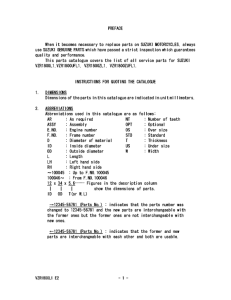 VZR1800 Catalog preface