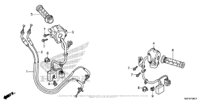 CTX700N DCT Handle Lever + Switch + Cable (2)