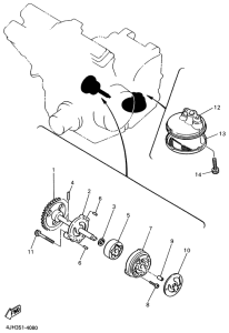 YZF600R Масляный насос