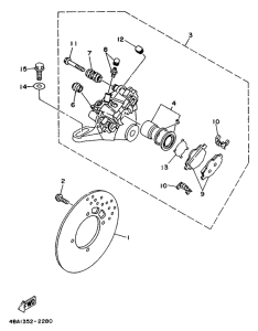 TZR80RR Pinza de freno trasero
