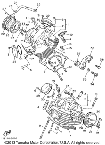 XV1100LC Головка цилиндров