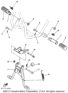 PW50G Stand - footrest