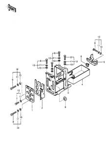 KZ1000 Battery case / electro bracket