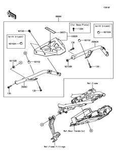 EX650 アクセサリ(トップケースブラケット)